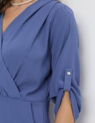melya by melody Salopetă Lungă Bleumarin cu Decolteu Petrecut Lauretia