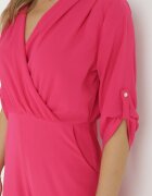 melya by melody Salopetă Lungă Fucsia cu Decolteu Petrecut Lauretia