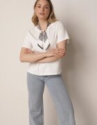 melya by melody T-shirt Alb