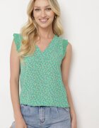 melya by melody Top fără mâneci Verde Cu dantelă decorativă Meava