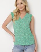 melya by melody Top fără mâneci Verde Cu dantelă decorativă Meava