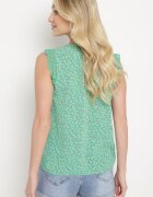 melya by melody Top fără mâneci Verde Cu dantelă decorativă Meava