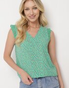 melya by melody Top fără mâneci Verde Cu dantelă decorativă Meava