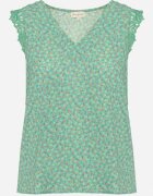 melya by melody Top fără mâneci Verde Cu dantelă decorativă Meava