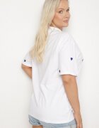 melya by melody Tricou din Bumbac Albastru-Alb Decorat cu Broderie în formă de Inimi Naloree