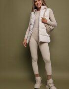 melya by melody Vestă Bej deschis Reversibilă cu Matlasare și Glugă Welini