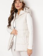 melya by melody Vestă Bej deschis Reversibilă cu Matlasare și Glugă Welini