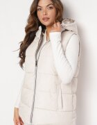 melya by melody Vestă Bej deschis Reversibilă cu Matlasare și Glugă Welini