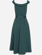 messaya Rochie Elegantă Verde cu croială spaniolă cu cordon din material Xaelia