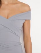 messaya Rochie Maxi Gri cu Bretele Late Joconda