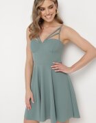 messaya Rochie Mentă Cloș Tip corset cu bretele cu cupe întărite Brindia