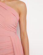 messaya Rochie Roz Mulată Maxi cu Trenă Decorativă Iralia