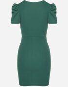 messaya Rochie Verde Mulată cu Decolteu Petrecut Hallimea