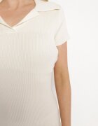 metro five Rochie Bej deschis Reiată Mulată cu Viscoză cu Spatele Decupat Tanemi