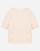 metrofive T-shirt Bej din bumbac decorat cu cristale Fadelis