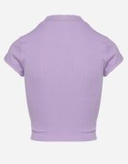 metro five Tricou Mov cu Croială Scurtă Mulată cu Imprimeu Ebira
