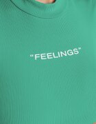 metro five Tricou Verde cu croială scurtă ajustată cu imprimeu Ebira