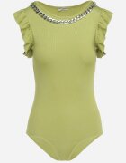 metrofive Body Verde Elastic cu Volănaș Decorativ și Lanț Eleriatta