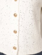 metrofive Cardigan oversize decorat cu paiete cu adaos de lână Arawen Alb