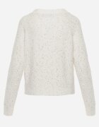 metrofive Cardigan oversize decorat cu paiete cu adaos de lână Arawen Alb