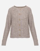 metrofive Cardigan oversize decorat cu paiete cu adaos de lână Arawen Bej închis