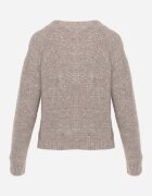 metrofive Cardigan oversize decorat cu paiete cu adaos de lână Arawen Bej închis
