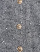 metrofive Cardigan oversize decorat cu paiete cu adaos de lână Arawen Gri