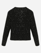 metrofive Cardigan oversize decorat cu paiete cu adaos de lână Arawen Negru