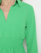 metrofive Rochie Verde deschis Mini Evazată cu Guler Sikelia