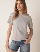metrofive T-shirt din bumbac decorat cu cyrkonii Monomene Gri