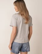 metrofive T-shirt din bumbac decorat cu cyrkonii Monomene Gri