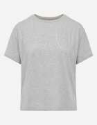 metrofive T-shirt din bumbac decorat cu cyrkonii Monomene Gri