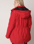 mhm Jachetă de tranziție reversibilă parka matlasată și cu glugă roșu-negru Tidare