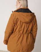 mhm Jachetă Parka Reversibilă Matlasată de tranziție cu glugă Maro-Neagră Tidare