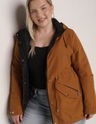 mhm Jachetă Parka Reversibilă Matlasată de tranziție cu glugă Maro-Neagră Tidare