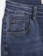 milas91 Blugi Albastri Tip Clopot cu Talie Înaltă Finvanna