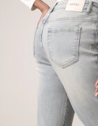 milas91 Blugi Albastru deschis cu Croială Largă cu Talie Înaltă Lanarion