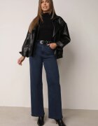 milas91 Blugi clasici din bumbac cu picior drept Lambertusa Albaștri