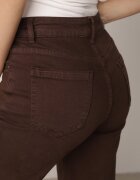 milas91 Blugi din bumbac cu croială dreaptă cu crac larg și talie standard Anbarma Maro