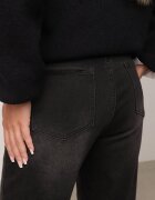 milas91 Blugi Mom Fit din bumbac și cu adaos de vâscoză decorate cu inimă brodată Cypryssia Gri închis