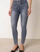 milas91 Blugi Skinny cu bumbac echipați cu elastic în talie Tamello Albaștri