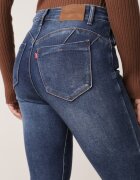 milas91 Blugi Slim Rurki Asortate cu Bumbac Modelator Push-Up Azraela Albaștri