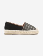 milas91 Espadrile Negre cu șnur împletit și model geometric Sdivira