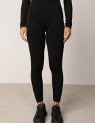 minimi Colanți izolați cu talie înaltă din tricot elastic Toca Negri