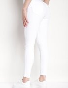 miss poem Blugi Albi din bumbac cu croială skinny Larnfe