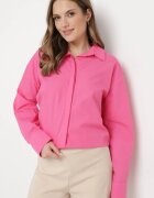 miss poem Cămașă Fucsia din bumbac cu un croi clasic Pomidea