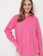 miss poem Cămașă Fucsia din bumbac cu un croi clasic Pomidea