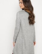 miss poem Cardigan Gri Deschis cu Buzunare laterale Sartella