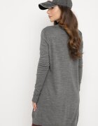 miss poem Cardigan Gri închis Fără închidere cu Buzunare laterale Sartella