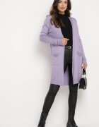 miss poem Cardigan Mov Deschis cu Buzunare Laterale Sartella